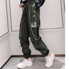 Women's Cargo Pants Buckle Ribbon Pocket Jogger