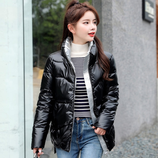 acket High Quality stand-callor  Coat Women Fashion