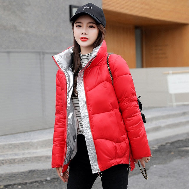 acket High Quality stand-callor  Coat Women Fashion