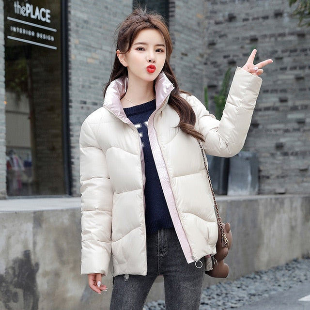 acket High Quality stand-callor  Coat Women Fashion