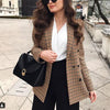 Fashion Autumn Women Plaid Blazers and Jackets