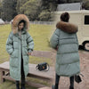 Long Winter Coat Women Hooded Down Parka Ladies