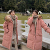 Long Winter Coat Women Hooded Down Parka Ladies