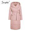 Simplee Casual light blue autumn winter women