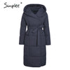 Simplee Casual light blue autumn winter women