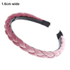 MOLANS Hair Accessories Wide Shiny Weaving Hairbands Braided Headband Hair Hoop Fashion Hair Bands Bezel Headdress