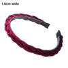 MOLANS Hair Accessories Wide Shiny Weaving Hairbands Braided Headband Hair Hoop Fashion Hair Bands Bezel Headdress