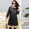 Autumn Winter Plus Velvet Thicken Faux Leather Jacket Warm PU Leather